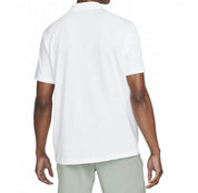 Court Dri Fit Solid Tennis Polo Shirt In White