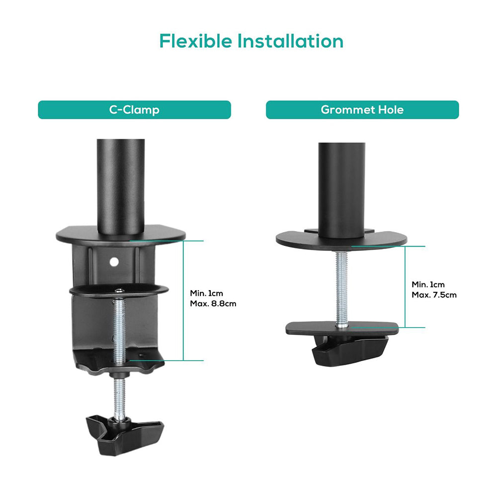Activiva ErgoLife 13"-32" Dual Monitor Screen Double Joint Monitor Arm