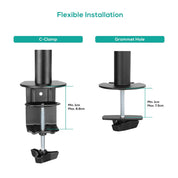 Activiva ErgoLife 13"-32" Dual Monitor Screen Double Joint Monitor Arm
