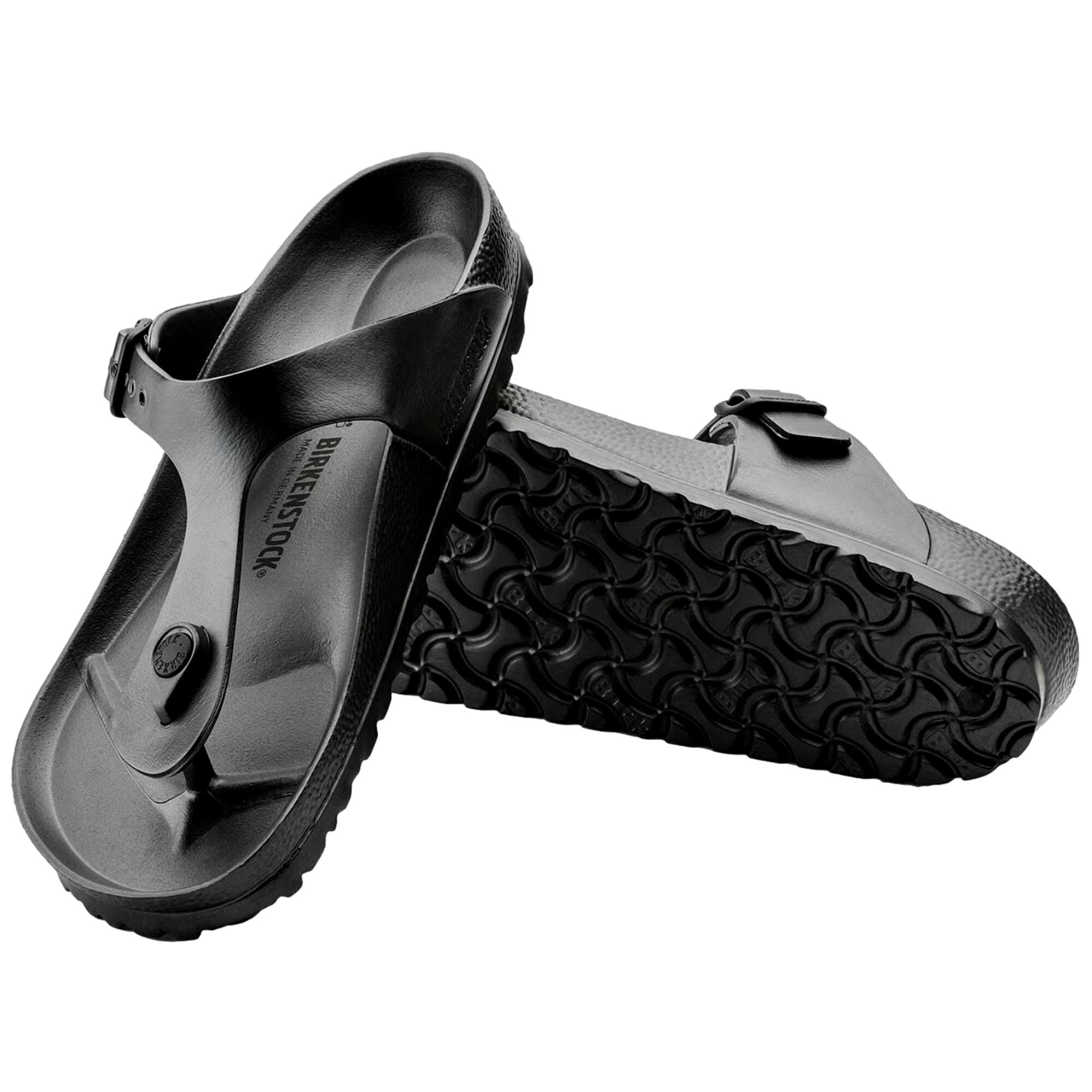 Women's Birkenstock Gizeh EVA Metallic Anthracite 1001505