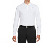 Men's Solid Long Sleeve Shirt In White And Black