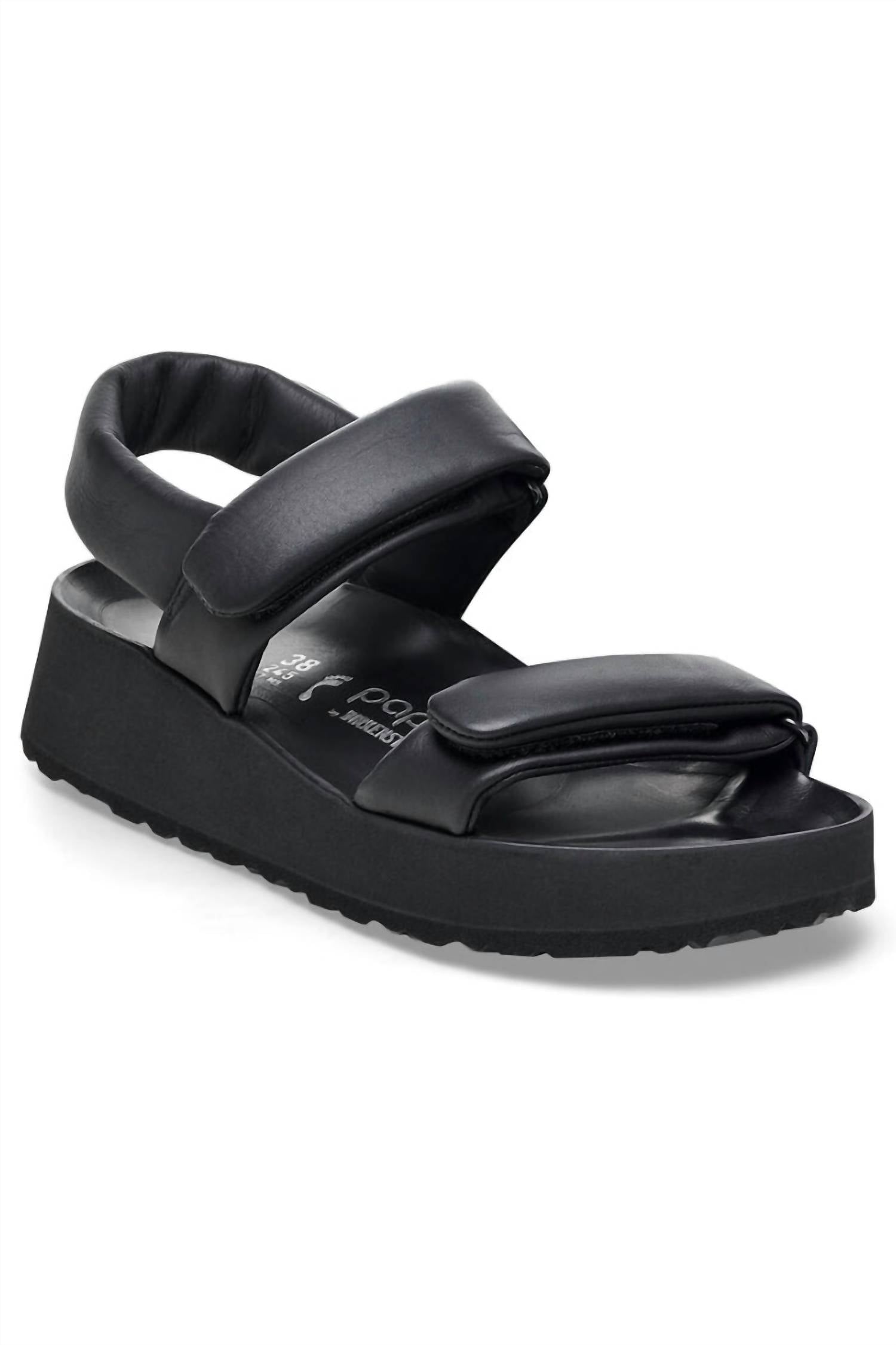 Women's Papillio Theda Natural Leather Platform Sandals In Black