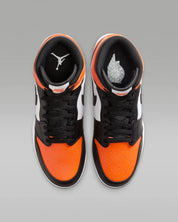 Nike Air Jordan 1 Mid TD FJ6805-801 Men's Starfish Black Football Cleat MEW1082
