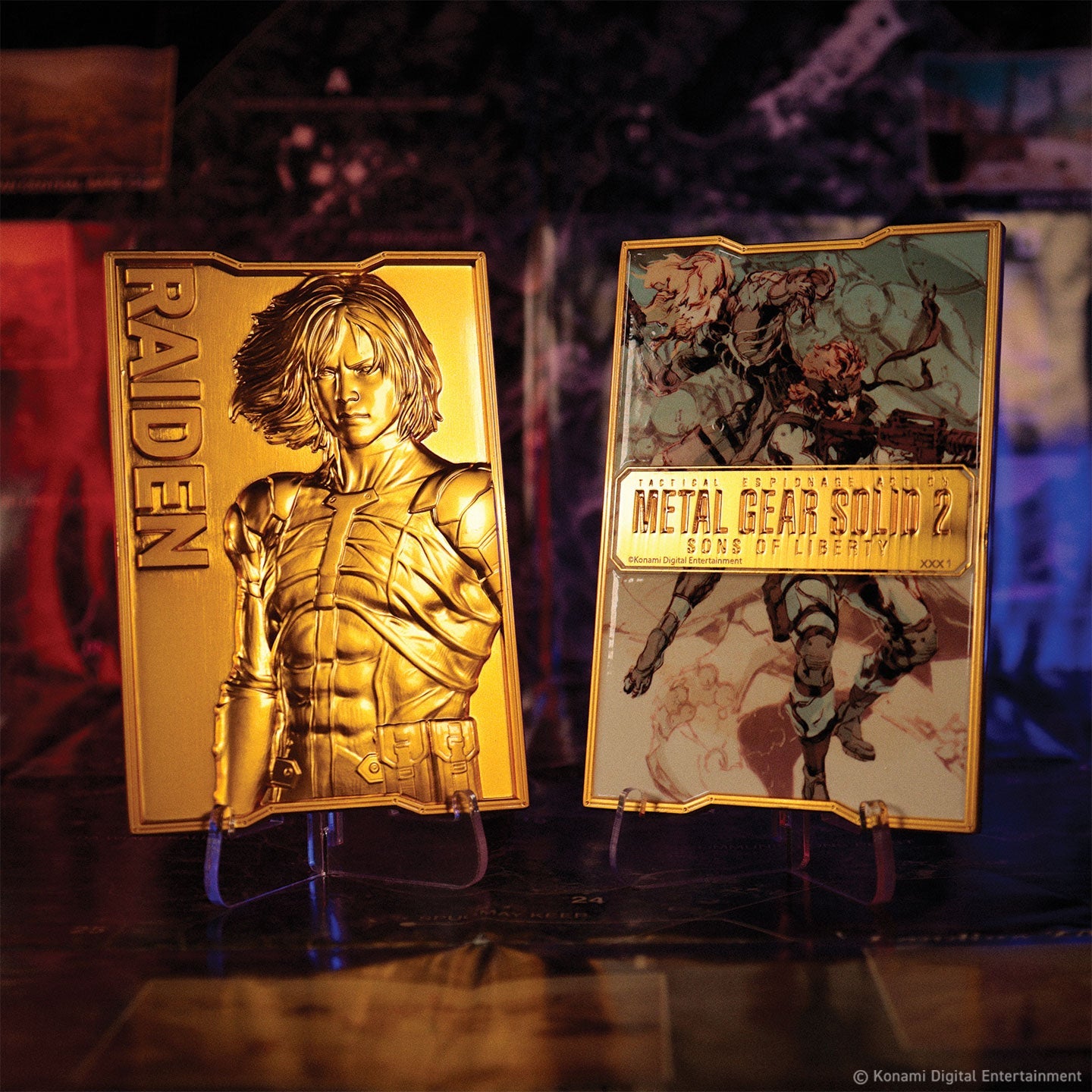 Fanattik Limited Edition Metal Gear Solid 2 24k Gold Plated Raiden Ingot