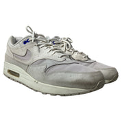 Nike Air Max 1 Pure Platinum Racer Sneakers in White Suede
