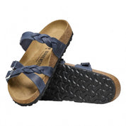 Women's Franca Oiled Leather Sandals In Navy