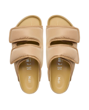 Double Adjustable Strap Open Sandal In Padded Nylon