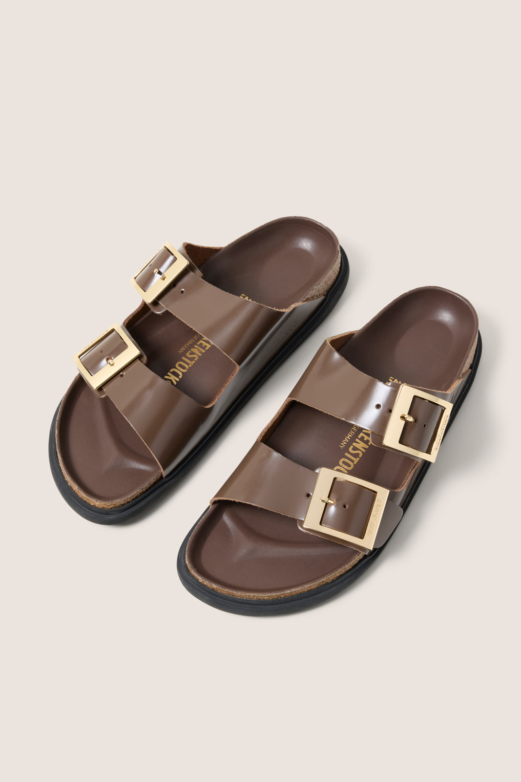 Women's Arizona Droplet Buckle High Shine Sandals