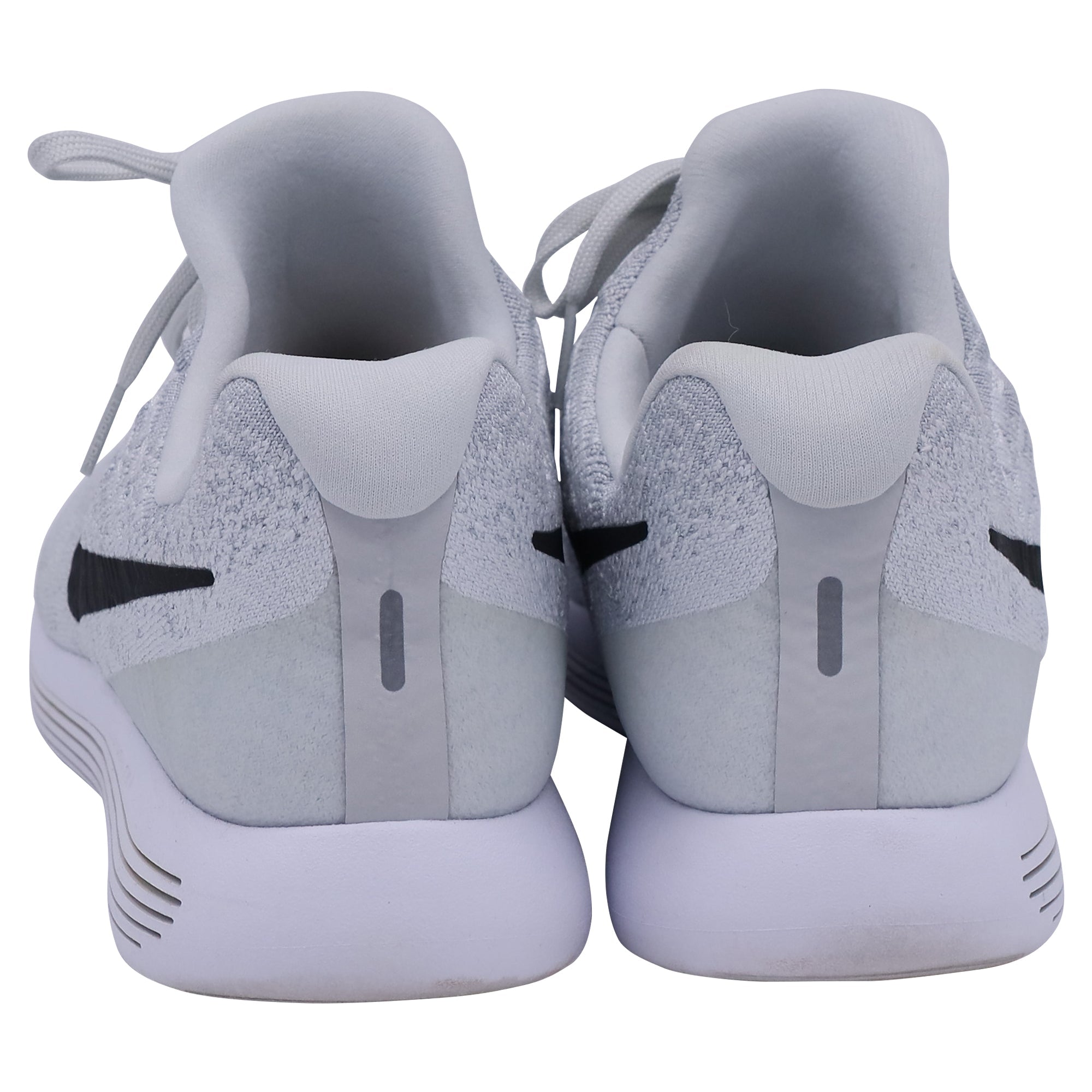 Nike Lunarepic Flyknit 2 Sneakers in Light Grey Polyester