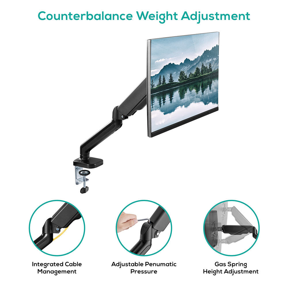 Activiva 17"~32" Single Screen Steel Gas Spring Monitor Arm