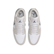 Men's Nike Air Jordan 1 Low White / Midnight Navy 553558-146