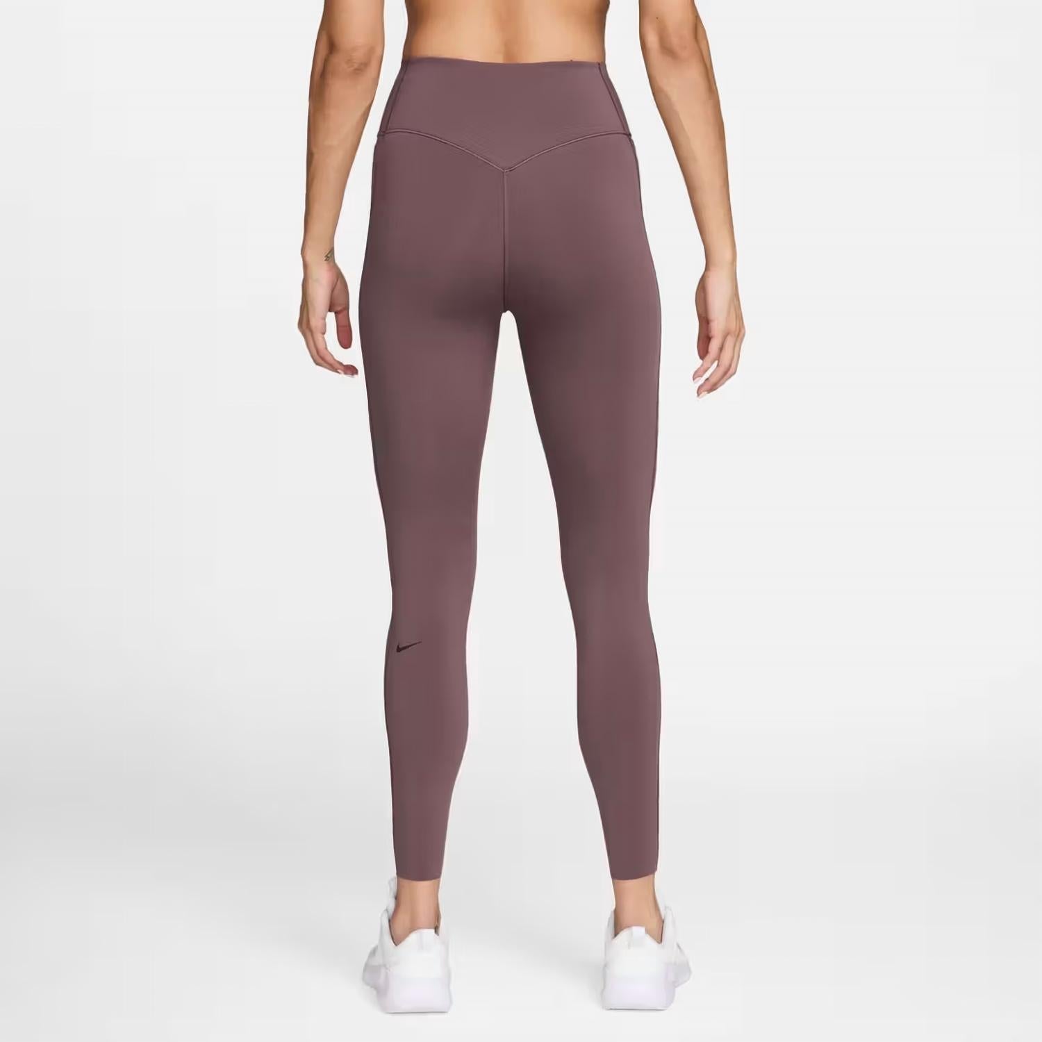 Women's High-Waisted Full-Length Leggings In Tattoo|Burgundy Crush