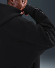Nike Tech Oversized Fleece Hoodie Mens Black Kangaroo Pocket Pullover JAX1065