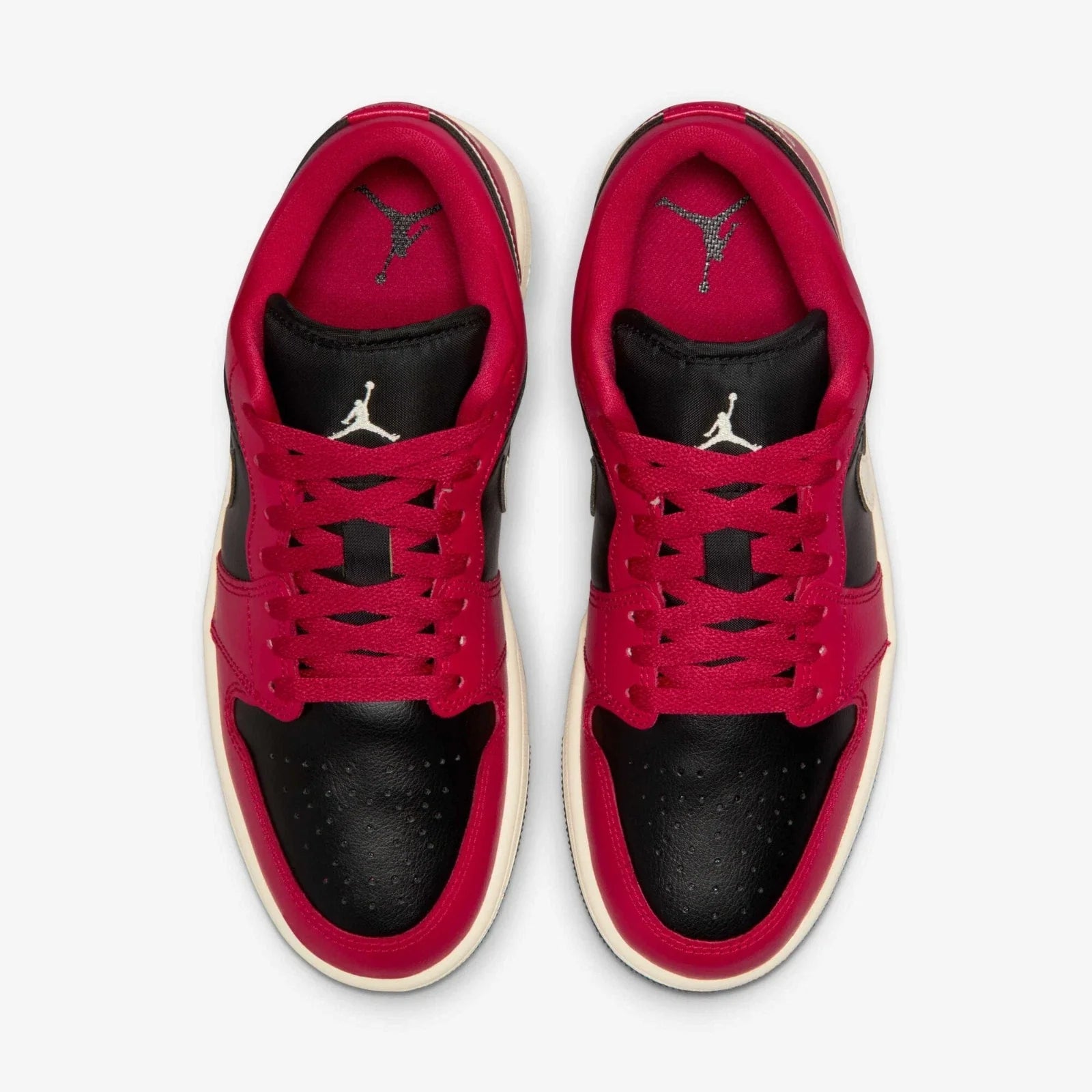 Nike Air Jordan 1 Low Mystic HibiscSneaker Women Red Lifestyle Shoe MEW1446
