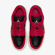 Nike Air Jordan 1 Low Mystic HibiscSneaker Women Red Lifestyle Shoe MEW1446