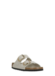 Beige Arizona Big Buckle Sandals