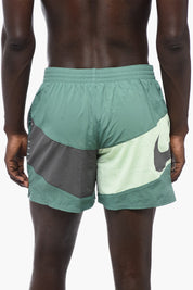 Color Block Boxer Swim Shorts with 2 Pockets