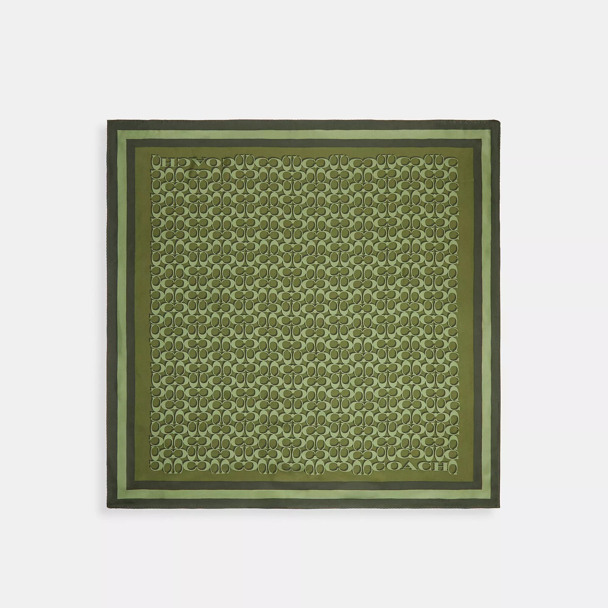 Coach Outlet Signature Silk Square Scarf