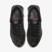 Nike Shox NZ 378341-017 Sneaker Men's US 9.5 Black Leather Running Shoes LIQ332