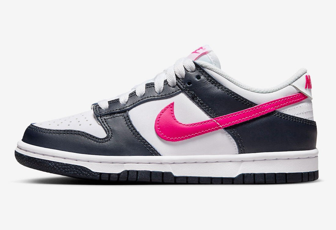 Youth Nike Dunk Low FB9109-401 Dark Obsidian White Grade School Shoes HAM489