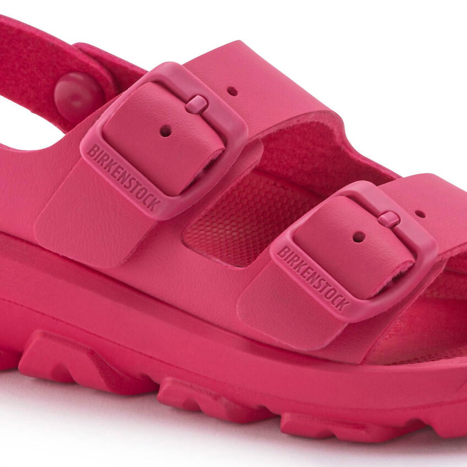 Kid's Mogami Birko-Flor Sandals In Fuchsia Tulip