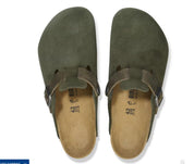 Women's Boston Suede Sandal In Thyme