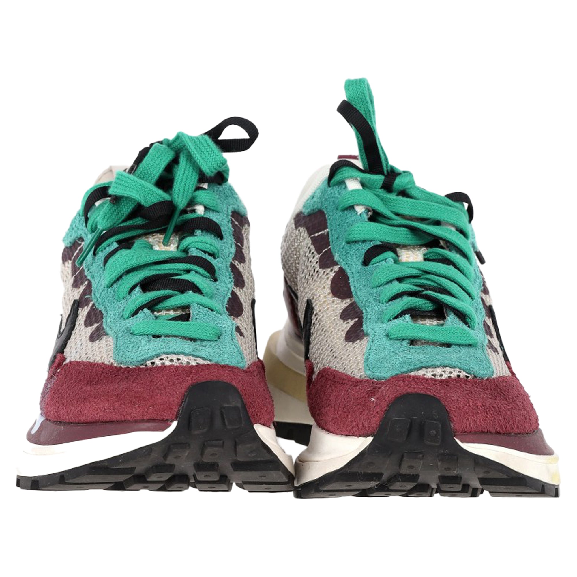 Nike x Sacai Mesh Vaporwaffle Sneakers in Multicolor Suede