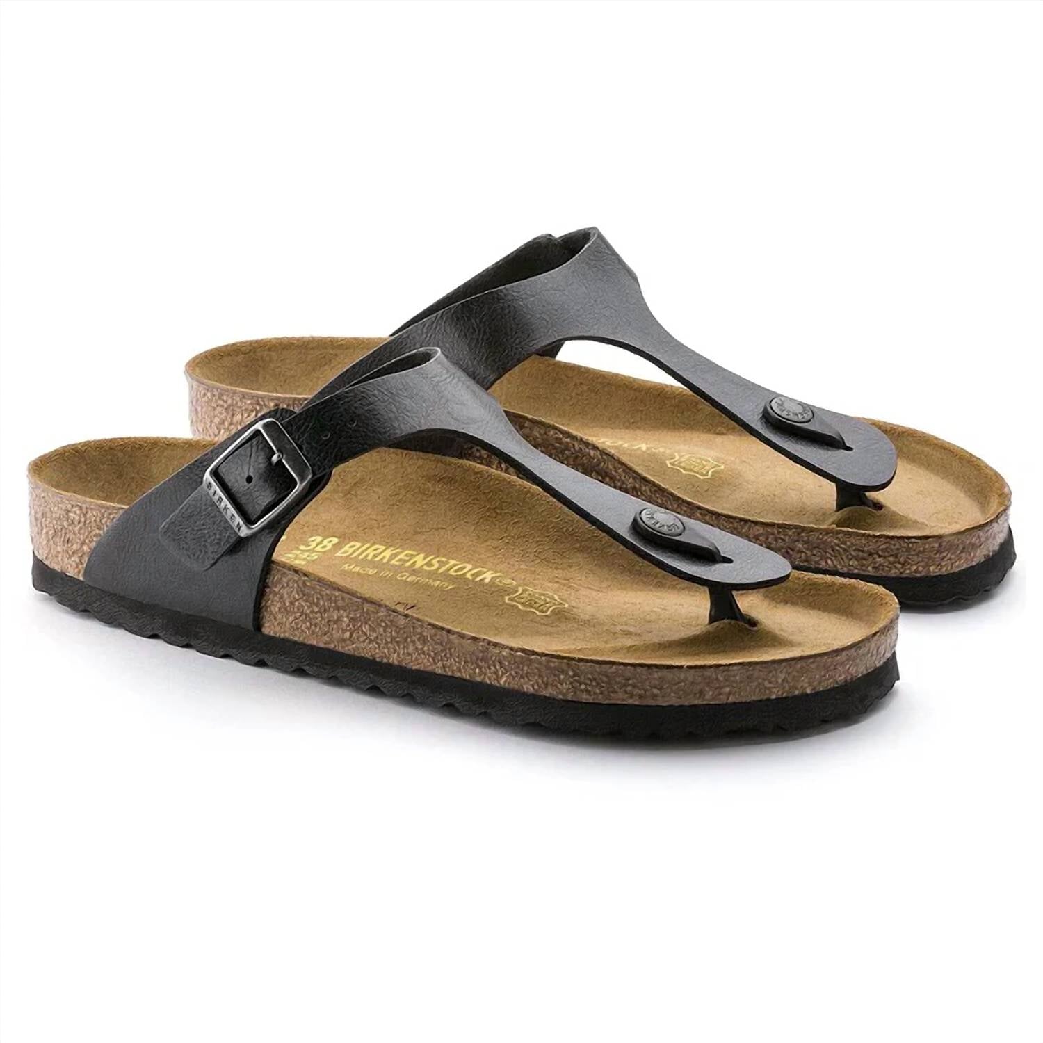 Women's Gizeh Birko-Flor Thong Sandal In Graceful Licorice