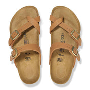 Kids Mayari Strap Sandals In Grained Pecan
