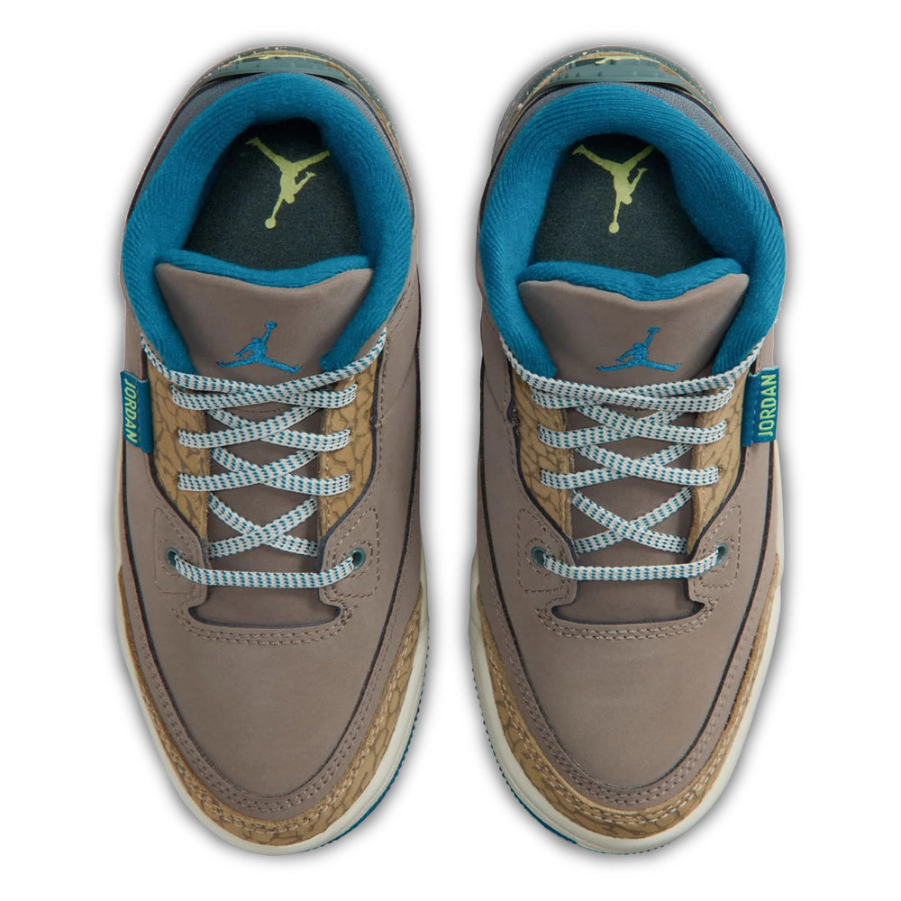 Air Jordan 3 Retro - Olive Grey - Little Kids' Sneakers