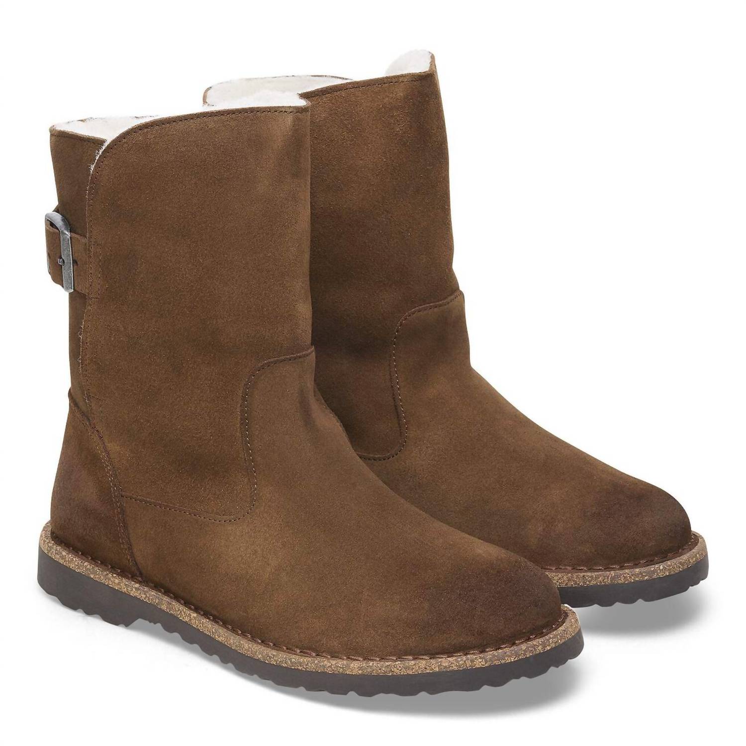 Women's Uppsala Shearling Pull-On Boots In Dark Tea
