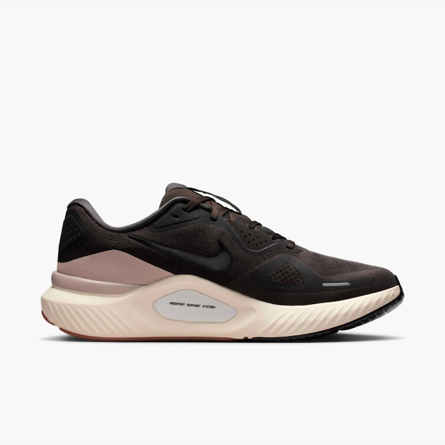 Men's Structure 26 Road Running Shoes In Medium Ash College Grey Coconut Milk Black