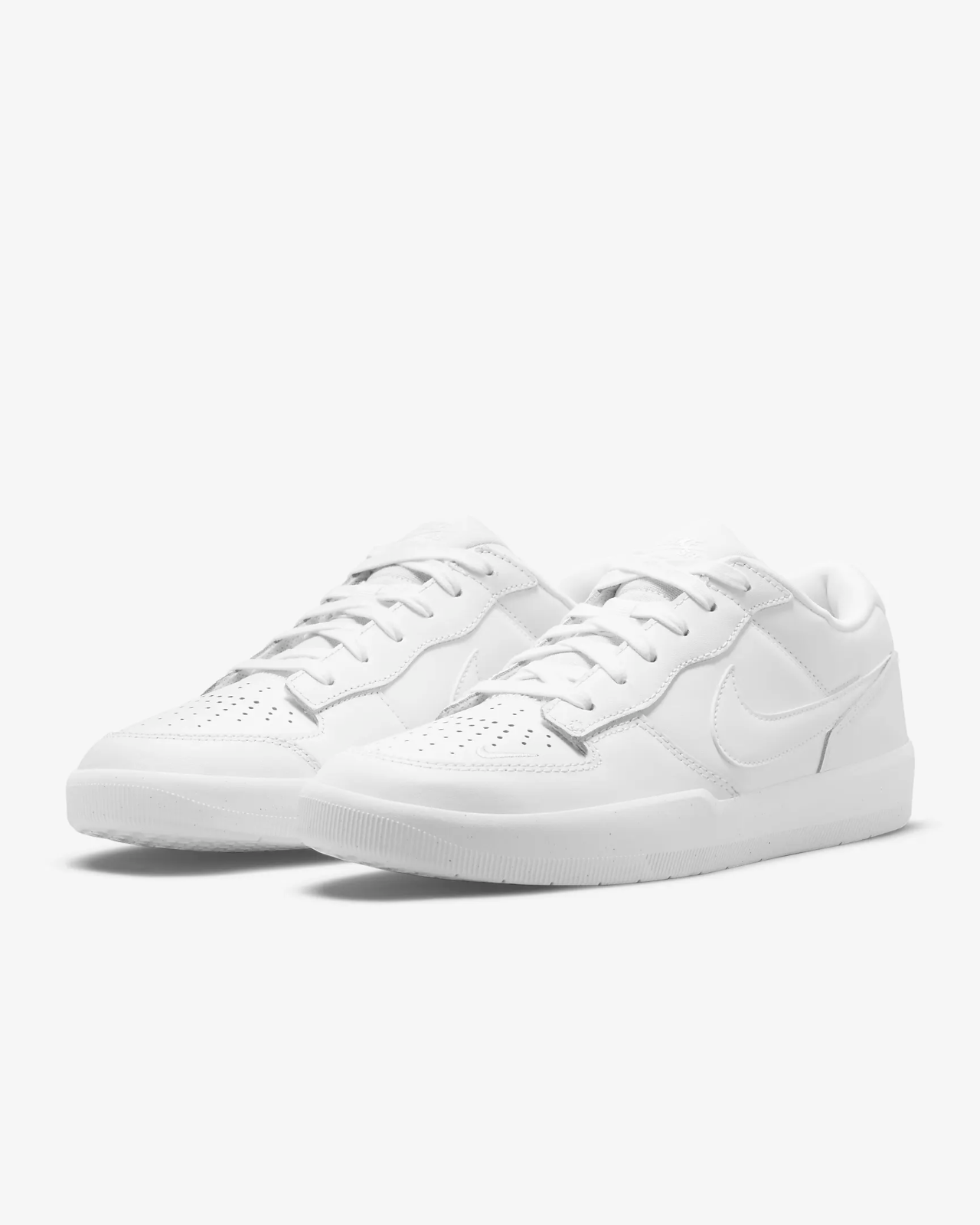 Men's Nike SB Force 58 Premium DH7505-100 Sneaker White Leather Skateboard Shoes