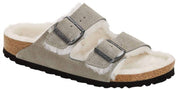 Women's Arizona Shearling Suede Leather Sandals In Natural