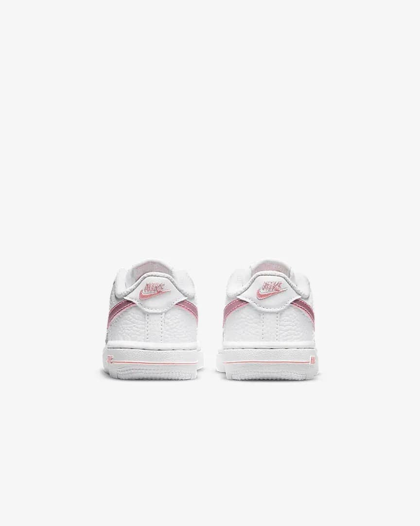 Toddler Nike Force 1 CZ1691-104 Sneakers Pink Glaze Leather Lifestyle Shoes