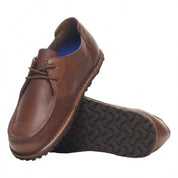 Men's Utti Lace Up Moccasin-Style Shoe In Roast