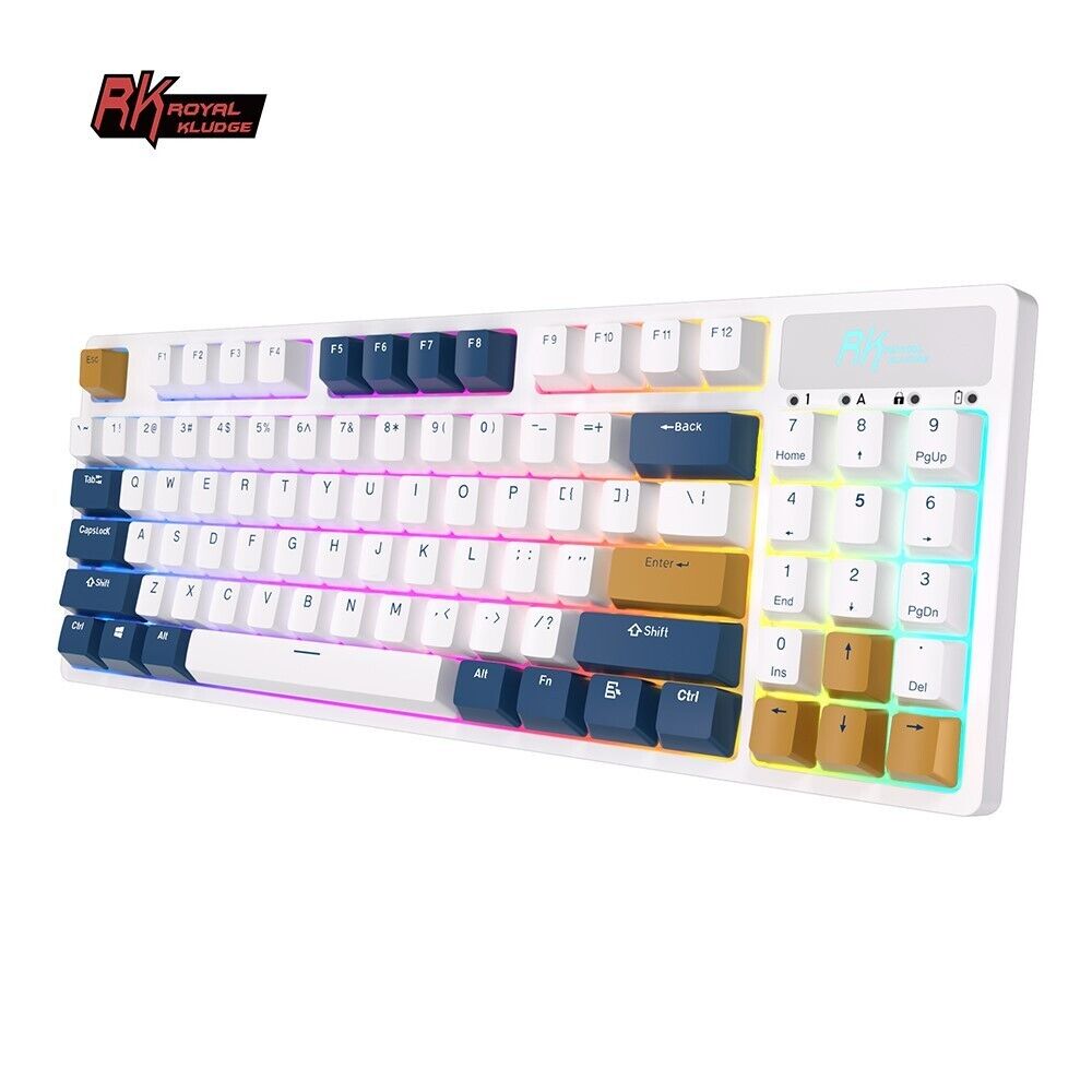 Royal Kludge RK89 Tri Mode RGB Hot Swappable Mechanic Keyboard (Red Switch)