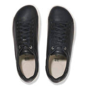 Unisex Bend Low Leather Sneakers In Black