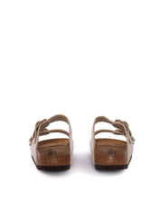 White Arizona Birko Flor Slide Sandal
