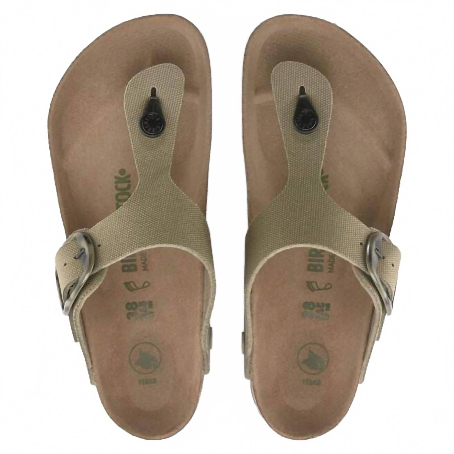 Women's Gizeh Big Buckle Sandal In Faded Khaki