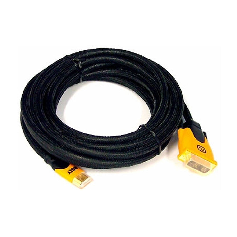 5m Ugly HDMI to DVI Digital Video Converter Adaptor Cable 28AWG Gold Plated OFC