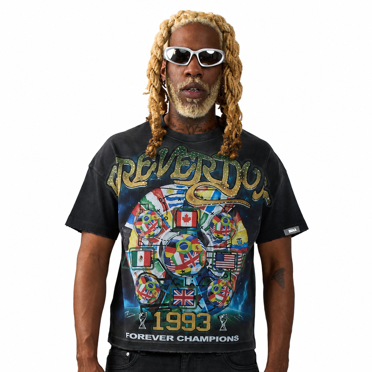 Men's Duaa Worldwide T-Shirt Black Wrld-blk