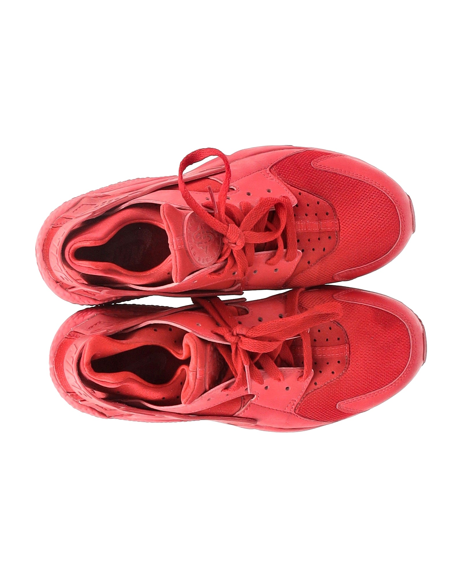 Nike Air Huarache Triple Red Sneakers in Red Rubber
