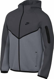 Tech Fleece Full Zip Windrunner Jacket In Grey/black
