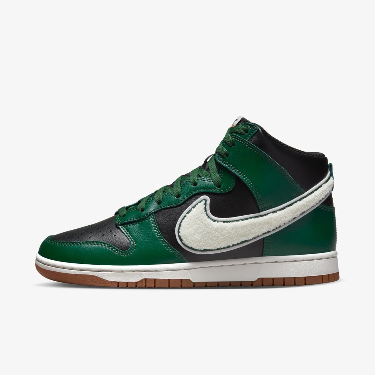Men's Nike Dunk High DR8805-001 Sneakers Green Black Leather Lifestyle Shoes