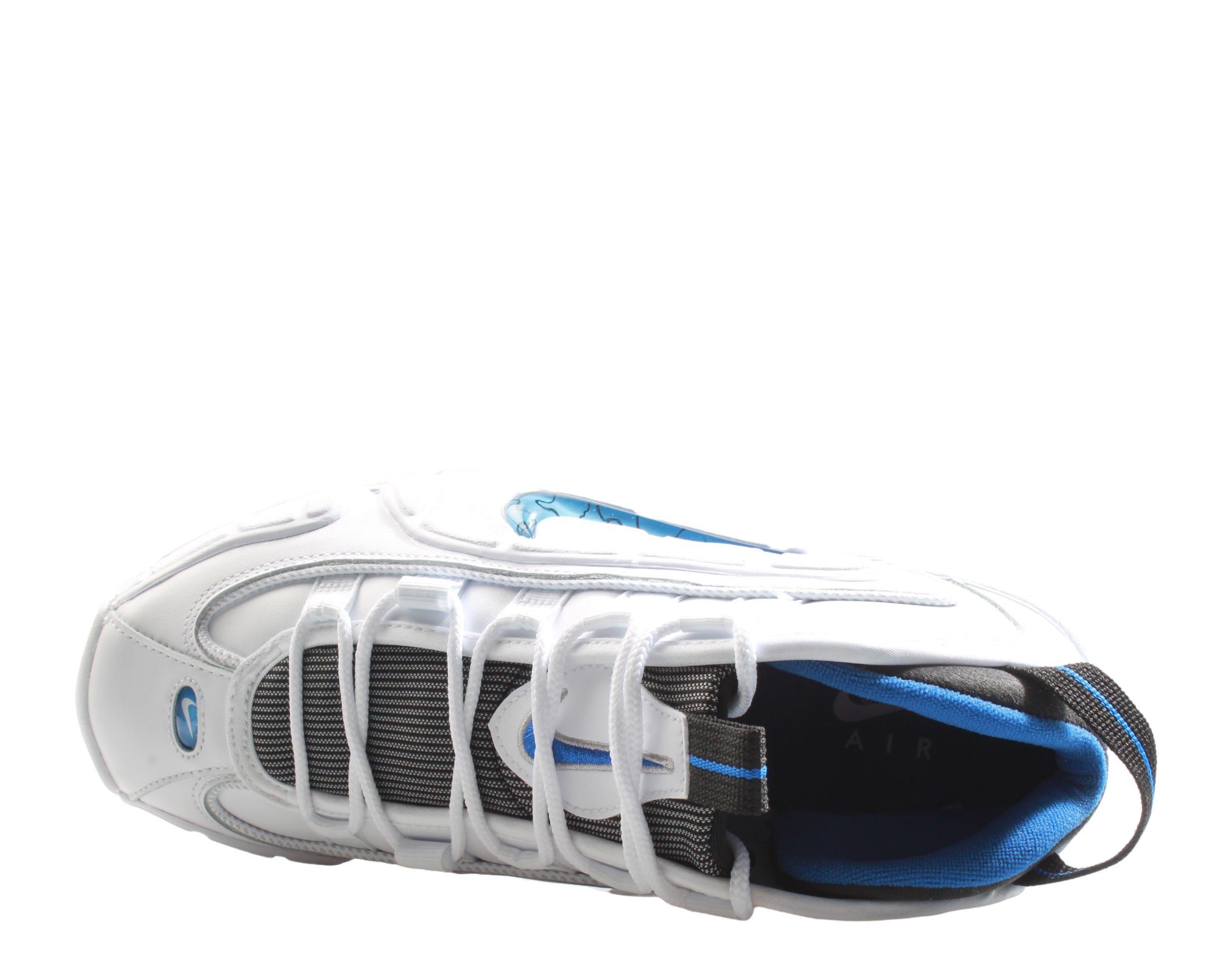Men's Nike Air Max Penny 1 Home 2022 White/Blue Basketball Shoes DV0684-100