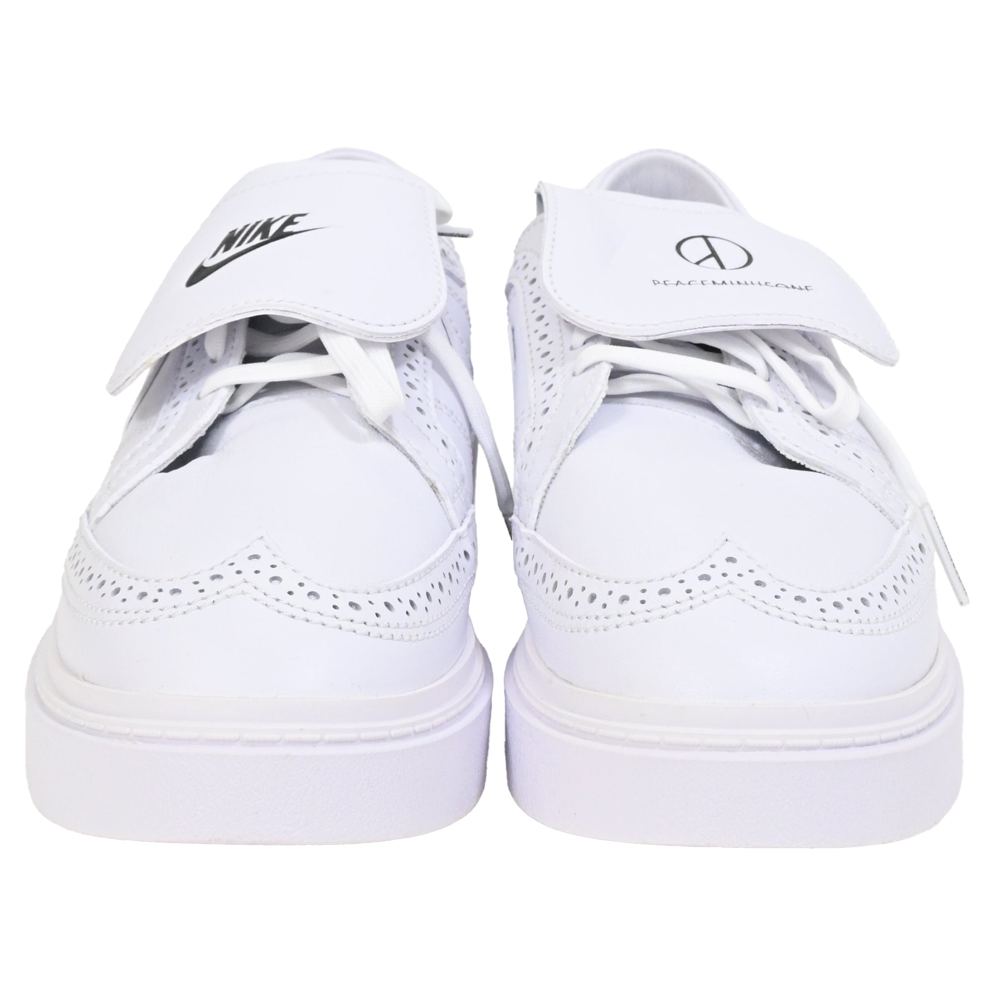 Nike Kwondo 1 G-Dragon Peaceminusone Triple Sneakers in White Leather