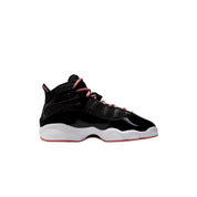 Grade-School Nike Jordan 6 Rings Black / Rust Pink - White 323419-068