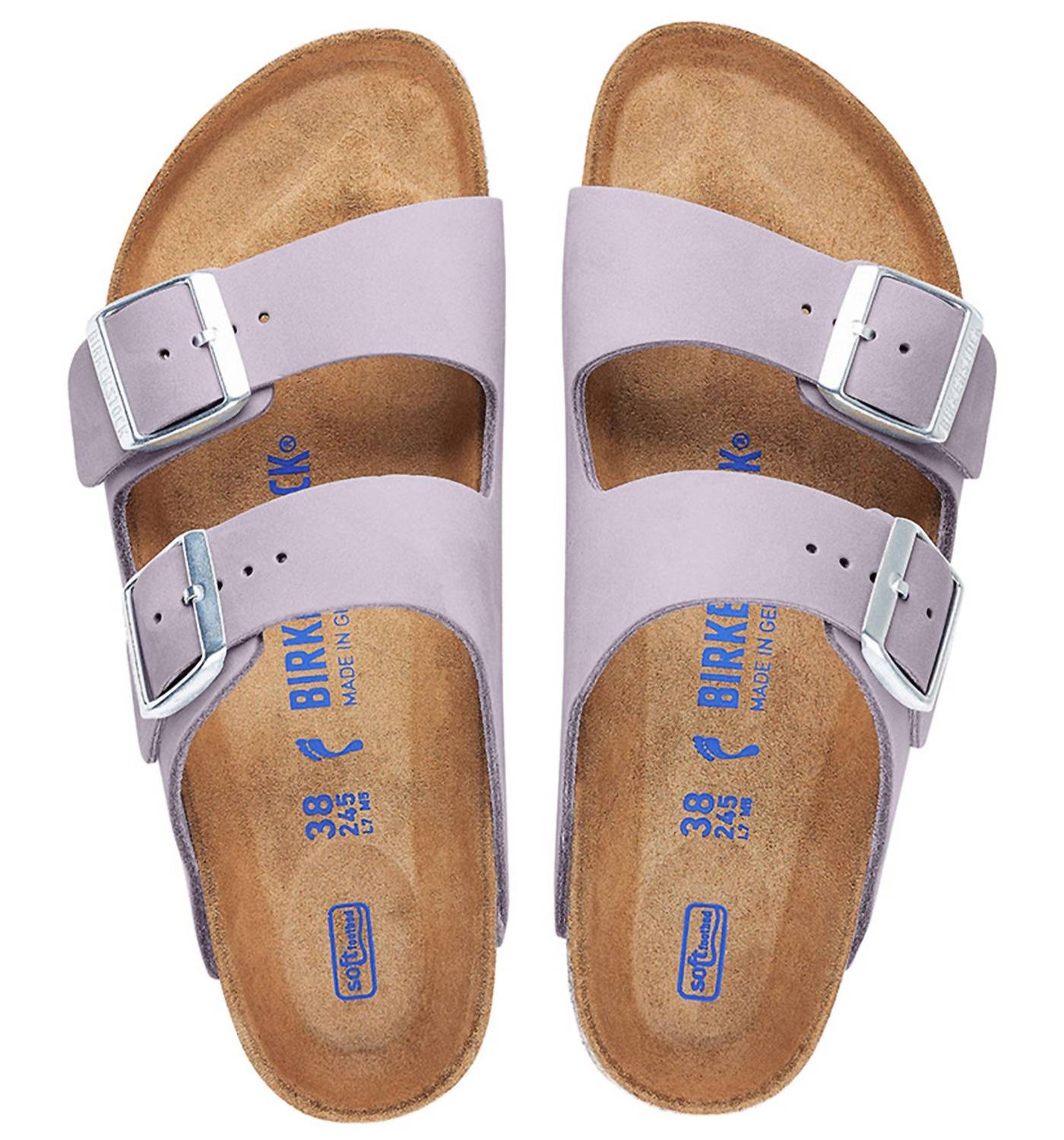 Women's Arizona Soft Nubuck Sandals In Purple Fog