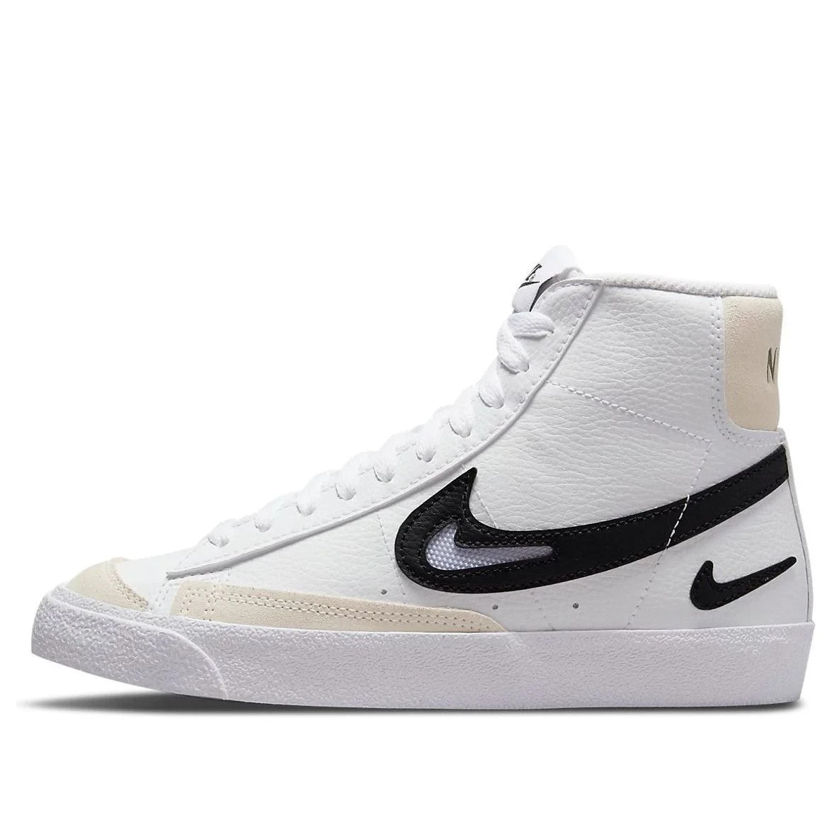 Nike Blazer Mid 'FM Pack GS' DR7893-100 Sneakers Kids US  White Leather Shoes